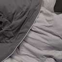 Cooling Comforter - BreezeWeave Cooling Blanket Twin Size for Hot Sleepers & Deep Rest - Cloud Soft, Breathable, Ultra Durable, Easy Care, Reversible - 68 x 90 in (Light Grey & Dark Grey)