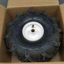 11x4.00-4" Tiller Tire and Wheel, 3/4" Axle Size, 3-1/8" Centered Hub, Compatible with Craftsman & Troy-Bilt Tiller Replacement