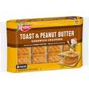 Keebler Sandwich Crackers, Single Serve Snack Crackers, Lunch Snacks, Toast and Peanut Butter, 11oz Tray (8 Packs)