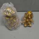 Sliner 2 Pcs Christmas Gold Pine Tree Candle Holders Vintage Taper Decorative Candlestick Fits 0.8" Candle for Christmas Holiday Candles Stand Table Centerpiece Dining Decor