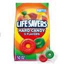 LIFE SAVERS Hard Candy Bag 5 Flavors, Hard Candy Individually Wrapped for Goodie Bags, Road Trips, Treats, Offices, Celebrations, 50-Ounce Party Size BB 12/2026