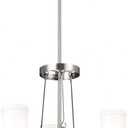 Kichler Vetivene 19.8 Inch 3 Light Chandelier with Opal Glass in Classic Pewter, 21x19.75x19.75
