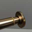 Ivilon Tension Curtain Rod - Spring Tension Rod for Windows or Shower, 24 to 36 Inch. Warm Gold