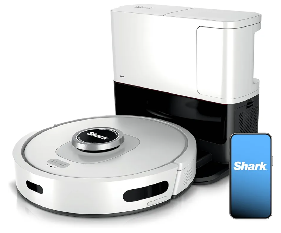 Shark AI Ultra Voice Control Robot Vacuum with Matrix Clean Navigation, Home Mapping, 60-Day Capacity, XL Self-Empty Base for Homes with Pets, Carpet & Hard Floors, Cool Grey, AV2511AE