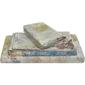 JSD Rustic Print Sheet Set Queen Size, 4 Piece Tree Pattern Soft Microfiber Bed Sheets Extra Deep Pocket