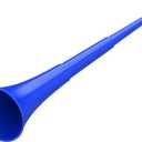 Collapsible Stadium Horn 24 Inch Vuvuzela Plastic Trumpet Horn Blow Horn Noisemakers Loud Sound Soccer Horn Cheer Horn for Sporting Events Graduation Games School Party Supplies Favors Accessories (Blue)