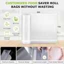 Bonsenkitchen Vacuum Sealer Bags, 11 in x 50 ft Rolls 2 Pack Seal Bags for Food Storage Saver, BPA Free, Commercial Grade Textured Food Roll Bags, Customized Size Bag for Sous Vide Cooking,VB3210