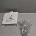 8 inch Christmas Glitter Star Tree Toppers, Battery Powered Metal Silver Star Lighted with LED Warm White Lights for Xmas Decorations, Holiday Party Indoor Decor