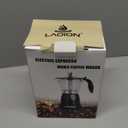 Cuban Coffee Maker, 6 or 3cup Electric Espresso Coffee Maker, Portable Cafeteras Electricas Modernas, Electric Moka Pot with Detachable Base & Overheat Protection, Coffee Gift for Home Travel (Black)