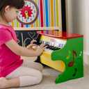 Melissa & Doug Learn-to-Play Wooden Mini Piano Toy with 25 Keys, H: 18.5 x W: 13 x D: 11.5