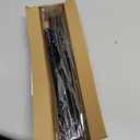 Black Shower Curtain Rod 43 To 73 Inch Tension Shower Rod For Bathroom 7/8" Adjustable Spring Curtain Rod No Drilling Spring Curtain Rod Black Tension Curtain Rods for Windows Doorway Closet