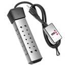 2000W Portable Immersion Water Heater with Build-in Thermostat & Delayed Start - Fast Heating for Buckets, Bathtubs, hot tub & Mini Pools hot tub - Stainless Steel Guard, Real-Time Temperature Display