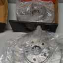 A-Premium 11.65 inch (296mm) Front Vented Disc Brake Rotors + Ceramic Pads Kit Compatible with Select Toyota Models - Highlander 2001 2002 2003 2004 2005 2006 2007, Except Hybird Models, 6-PC Set