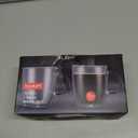 Bodum 15oz Bistro Double Wall Insulated Mug, High-Heat Borosilicate Glass, Set of 2, Clear