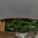 9FT Prelit Artificial Christmas Garland with Dual Color LED Lights and Timer by Remote Control and Batteries Operated for Mantle Stairs Fireplace Door Xmas Decoration, Indoor Outdoor, Green