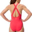 Speedo Women's Swimsuit One Piece Essentials with Removable Cups Soft Fabric (Red, M)