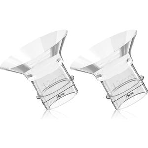 Breast Pump Flange Insert Parts 19mm Replacement Accessories Compatible with Momcozy Bellababy TSRETE MOMMED Mumgaroo Bioby S12 S9 S10 S12A S12 Pro S18 S21 S23 S32 Medela max Flow Hand Pump, 2 Pcs
