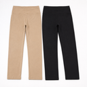 2-Pack Women's Leggings, Black and Beige, Size S-M