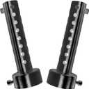 2 Pcs Motorcycle Exhaust Silencer Motorbike Muffler Insert Baffle Silencer Universal (black-45mm,2Pcs)