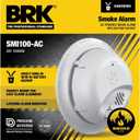 SMI100-AC Hardwire Interconnect Smoke Alarm with Battery Backup,