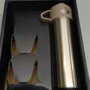 Stainless Steel Thermo 700ml/23.7oz Vacuum Insulated Bottle with Cup for Coffee Hot drink and Cold drink water flask (Single)