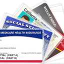 6 Pack New Medicare Card Holder Protector Sleeves12Mil Clear PVC Waterproof Medical/Credit Card, Business/Social Security Card Protector