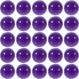 Luxshiny 50pcs Bingo Balls Lottery Balls Plastic Hollow Bingo Balls Raffle Balls Pink Lotto Ball Round Vending Machine (Purple)