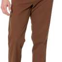 Amazon Essentials Mens Classic-Fit Wrinkle-Resistant Flat-Front Chino Pant (Available in Big & Tall) (36W x 34L, Brown)