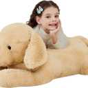 IKASA Giant Dog Labrador Stuffed Animal Plush Toy,Puppy Big Large Jumbo Soft Toys,30" Huge Size Cute Fluffy Plushy Oversized Plushie,Gifts for Kids