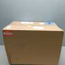 Harry Barker Bon Chien Dog Food Storage Canister  Large 11 gallon, Airtight Stainless Steel Pet Food Container, Stylish Kitchen Counter Dog Kibble Storage with Easy-Open Lid - White (40lb Capacity (Black & White))