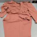 Miusol Women's Retro Half Collar Ruffle 2/3 Sleeve Cocktail Pencil Dress, S