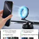 Foldable Magnetic Phone Holder for Car, 360°Rotation Cell Phone Car Mount with Strong Stable Suction, Car Phone Holder for MagSafe Compatible with iPhone 17 Pro Max 16 15 14 13 12 Plus