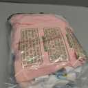 Baby Swaddle 0-2 Months, Cotton Arm-In Zipper Sleep Sack, Wearable Blankets Wrap for Newborn Infant Girls (Bow, Rainbow, Pack of 2)