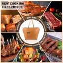 puersit Easy-Drip Design BBQ Meat Resting Bag with 25 Butcher Papers, Reusable Meat Insulated Blanket with Wide-Mouth, 21in Smoker Grilling Meat Bag for Brisket/Pork/Shoulders/Turkeys