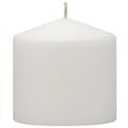 Stonebriar 3 Pack Tall 3 x 3 Inch 18 Hour Long Burning Unscented White Wax Pillar Candles