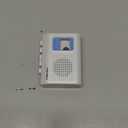 Portable Cassette Player Tape Recorder with Built-in Speaker,Microphone,Headphone Jack-, 4.57 x 3.54 x 1.38inch (white)