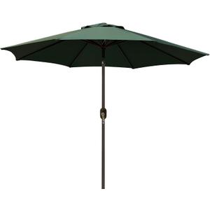 Blissun 9' Outdoor Patio Umbrella, Outdoor Table Umbrella, Yard Umbrella, Market Umbrella with 8 Sturdy Ribs, Push Button Tilt and Crank