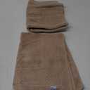Avalon Towels Beige Bath Mat - 100% Cotton Set of 2 Absorbent Bathmat - Bathroom Mats Quick Dry Bath Mats for Bathrooms (22x34 Inches)