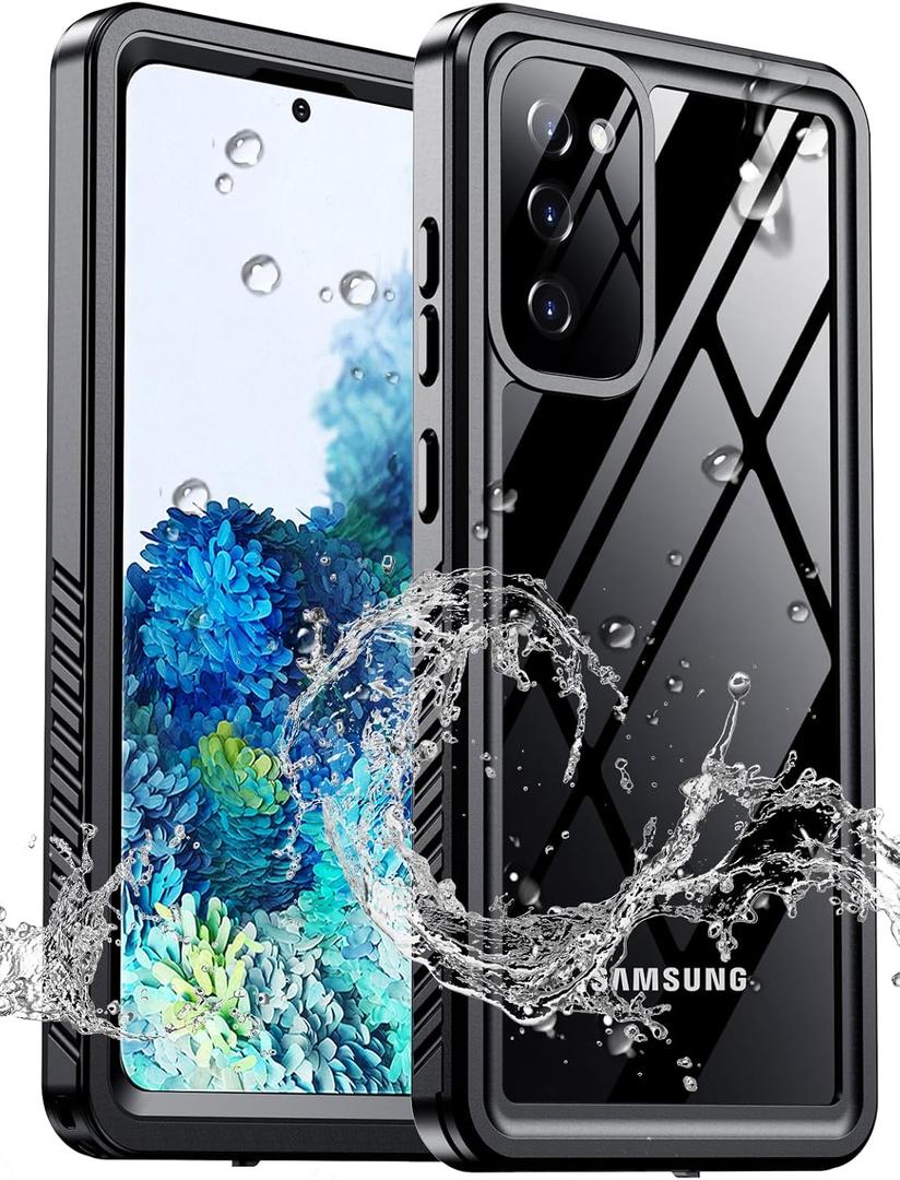 MOZOTER for Samsung Galaxy S20 Case Waterproof,[IPX8 Underwater Case][Full Body Shockproof & Military Dropproof] Clear Sound Quality Built-in Screen Protector for Samsung S20 6.1 inch-Black