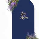 Navy Blue Arch Backdrop Cover 6.6FT Birthday Party Arch Covers Stretchy Balloon Wedding Navy Arch Cover Spandex Banquet Graduation Bridal Baby Shower Backdrop Photo Backgrounds Decoration