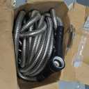 BIONIC STEEL 50 Ft Metal Garden Hose with Sprayer Nozzle, Non Kinking Designed Stainless Steel Heavy Duty Water Hose 50Ft x 5/8 in. Ultra Flexible NON Expandable for Uninterrupted Water Flow, 500 PSI