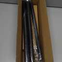 Vintage Black Curtain Rod 18 to 45 Inches Curtain Rods for Windows Adjustable Heavy Duty Drapery Rod with Gold Bird Finials for Kitchen Window Living Room