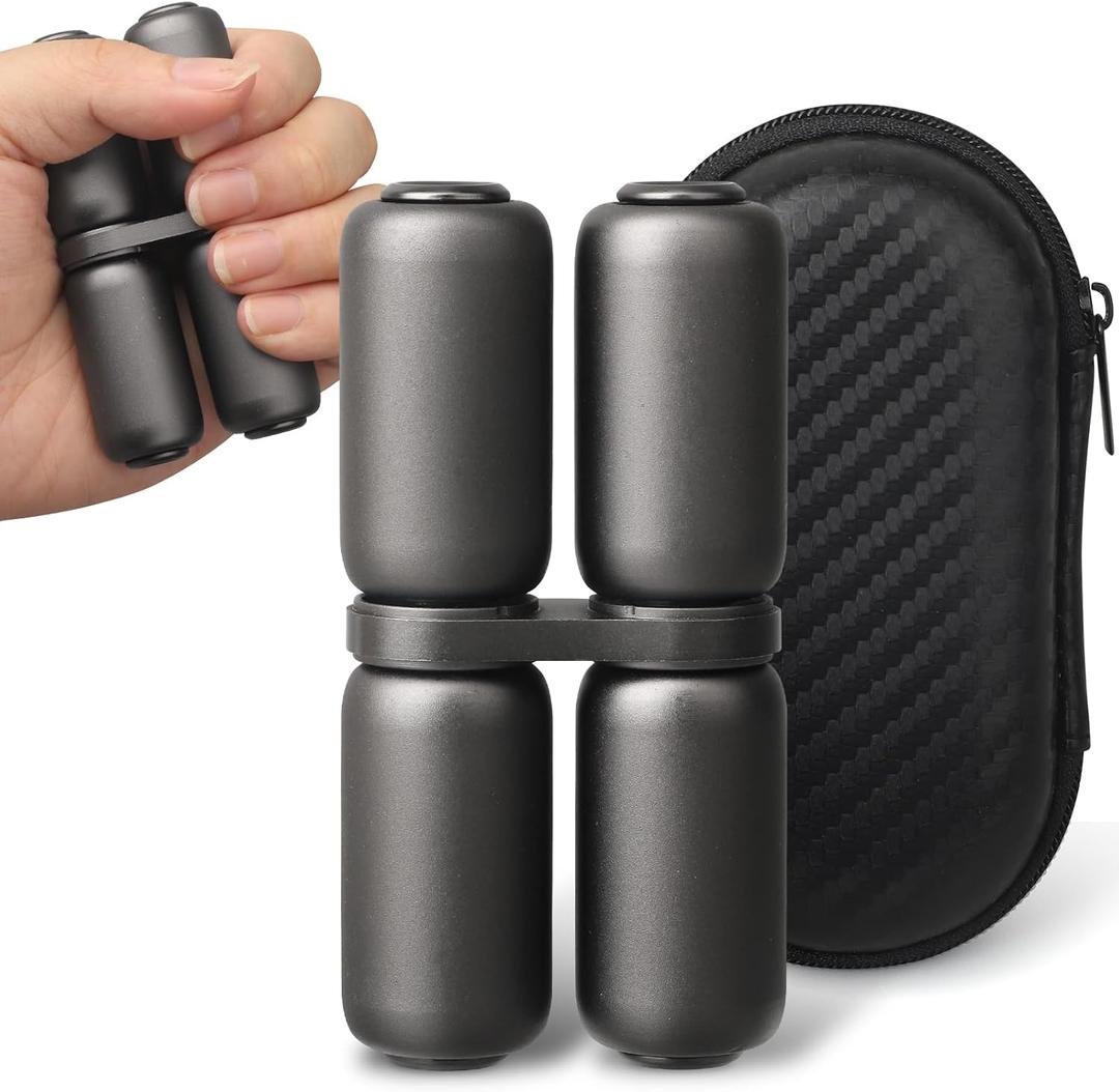 Handheld Fidget Hand Roller Toy, Metal Hand Fidget Spinner for Kids Adults, Fidget Toys Stress Relief, Hand Grip Strengthener, EDC Silence Toy Gift for Men Office Classroom Christmas Stocking Stuffer