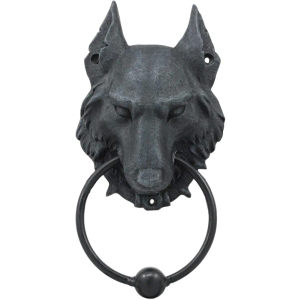 Pacific Giftware 8.5 Inch Evil Wolf Gargoyle Resin Door Knocker Statue Figurine