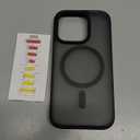 TORRAS for iPhone 16 Pro Case Translucent Matte Black | Compatible with MagSafe, Military Grade Drop Protection, Stronger Magnetic, Shockproof Airbag, Camera Control, Color Buttons, Slim Anti-Scratch