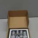 Geiserailie 2 Set 1:12 Dollhouse Miniature Porcelain Tea Cup 30 Pieces Mini Flowers Pattern with Golden Trim Teapot Cup Plate Mini Tea Dollhouse Kitchen Accessories