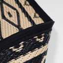 RURALITY Outdoor Rugs 9'x12' Waterproof for Patios Clearance,Plastic Straw Mats for Backyard,Porch,Deck,Balcony,Black&Beige