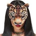 NewL Halloween 3D Animal Half Face Mask Masquerade Party Cosplay Costume for Women and Men