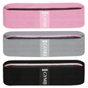 Gymb Premium Resistance Bands for Working Out - Exercise to Workout Glutes, Thighs & Legs - Non Slip Cloth Booty Bands for Gym & Home Fitness, Yoga, Strength & Pilates for Men/Women - 3 Levels