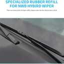 Wiper Blade Refill, 26" + 16" Wiper Refill 8.5 mm Fit for Toyota RAV 4 2013-2025 Original Equipment Replacement Windshield Wiper Refills 4 Pcs